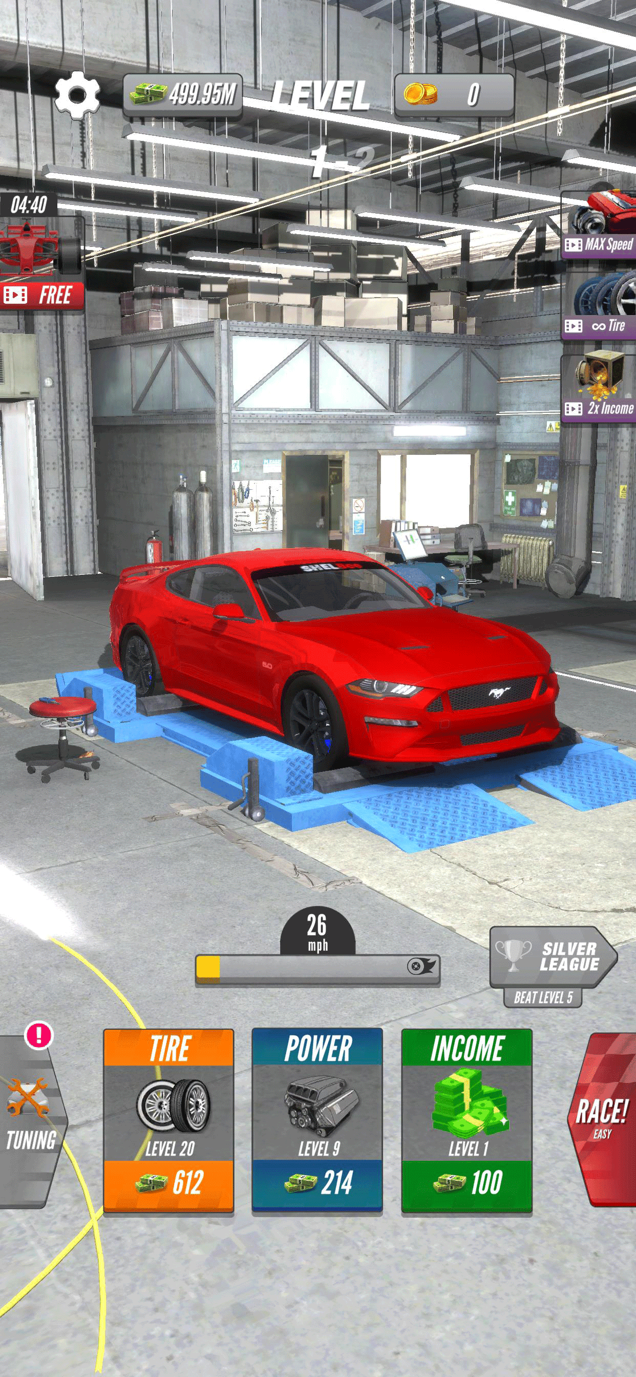 Dyno 2 Race - Car Tuning screenshot game