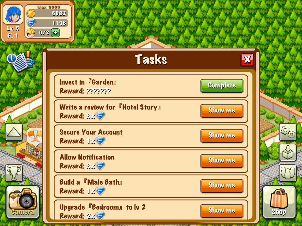 Cuplikan Layar Game Hotel Story: Resort Simulation