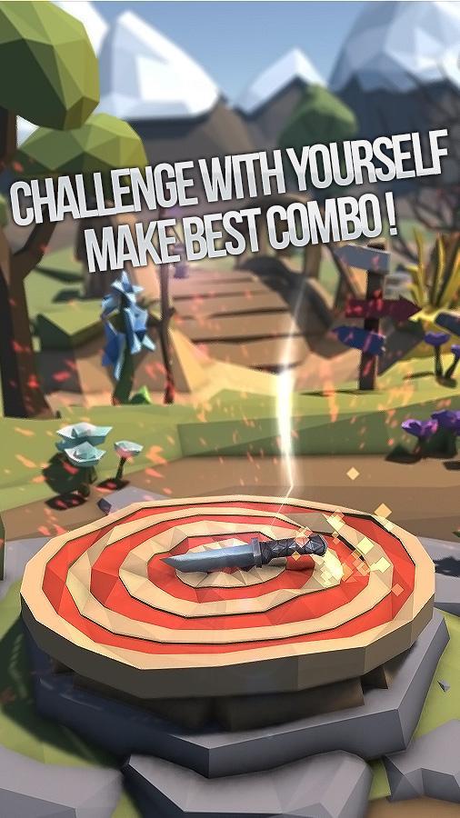 Flip Knife 3D: Knife Throwing Game ゲームのスクリーンショット