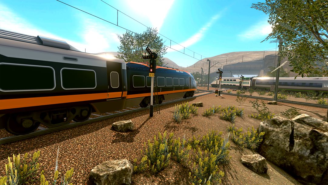 Train Racing Euro Simulator 3D screenshot game