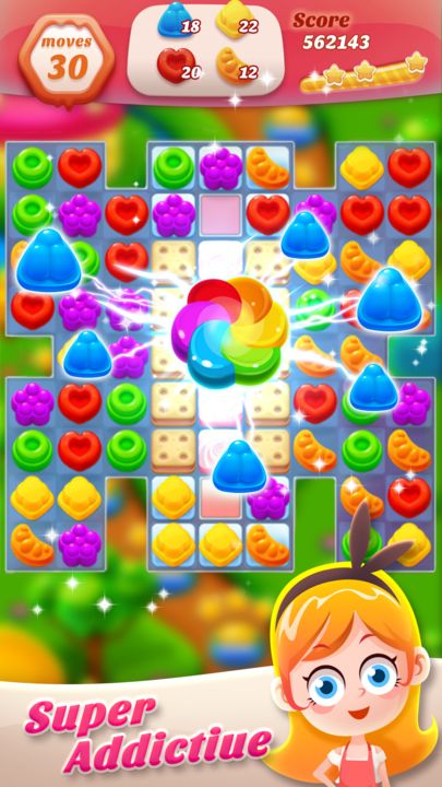 Screenshot 1 of Jelly Crush - Match 3 Games & Free Puzzle 2019 1.0.6