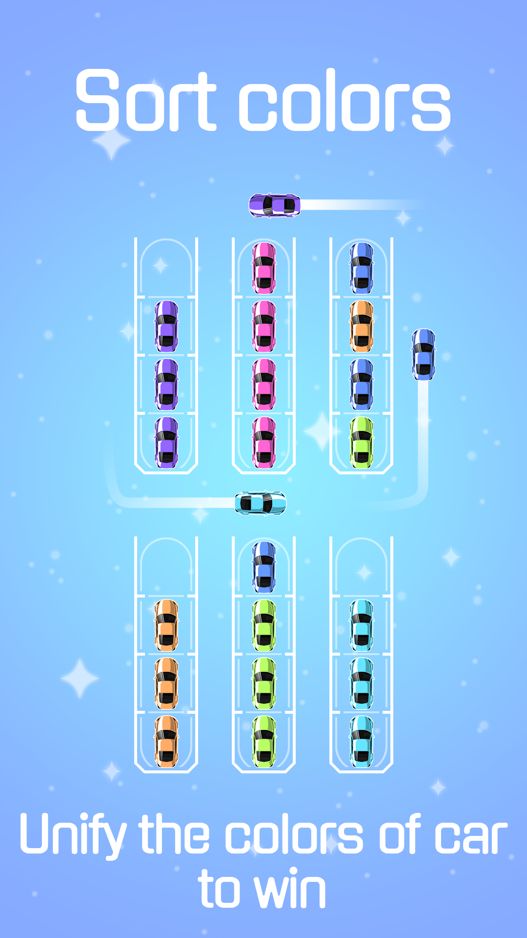 Screenshot of Car Sort: Puzzle Color Games