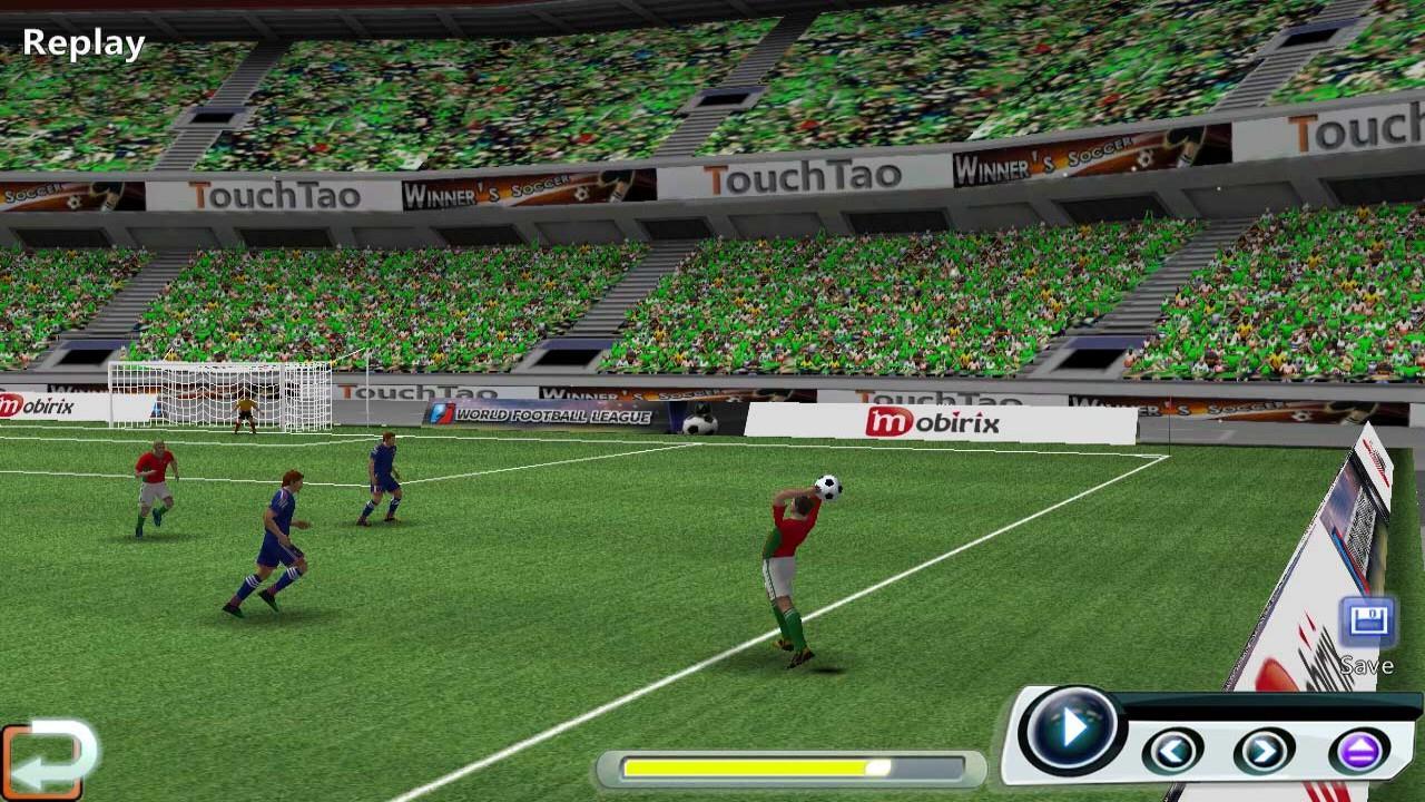 World Soccer League Game Screenshot