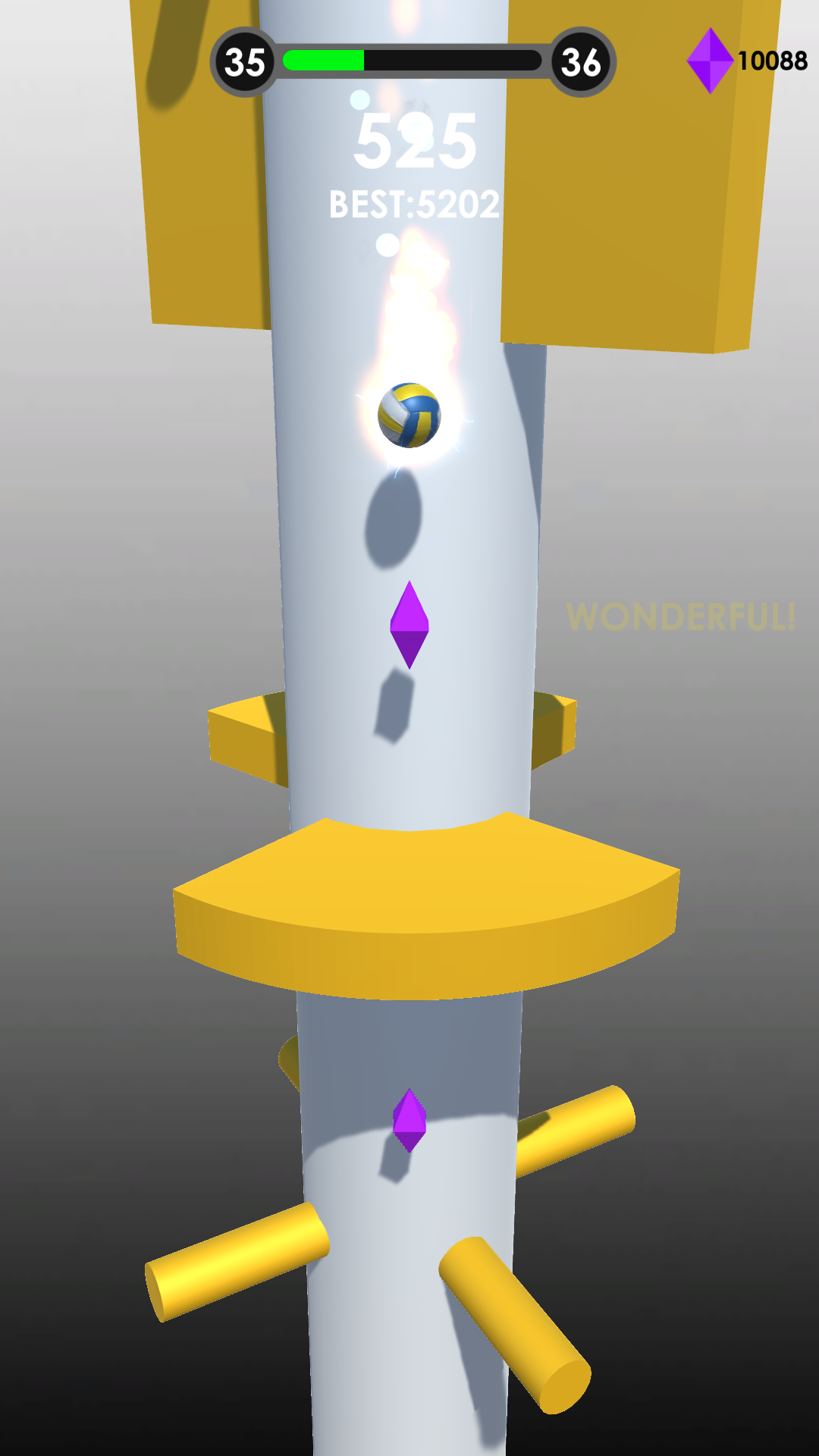 Helix Rush Game Screenshot