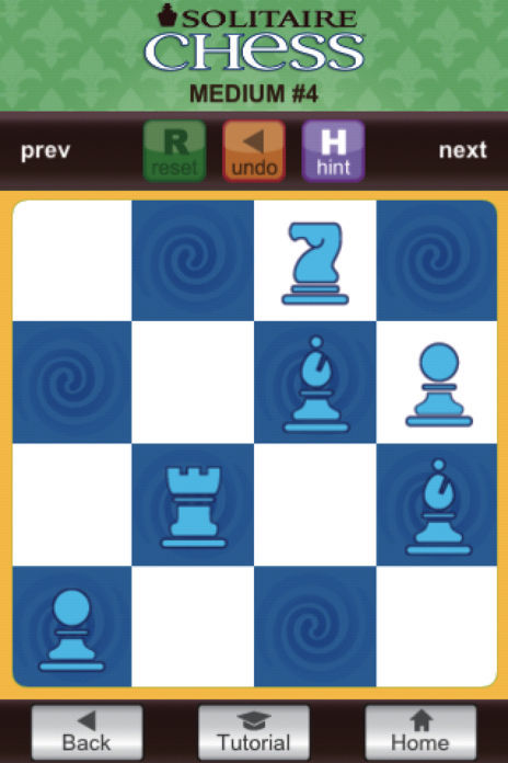 Screenshot 1 of Solitaire Chess by ThinkFun 
