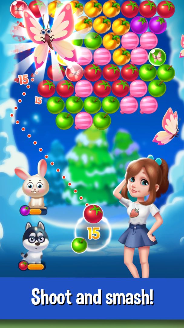 Bubble Fruit: Bubble Shooter ภาพหน้าจอเกม