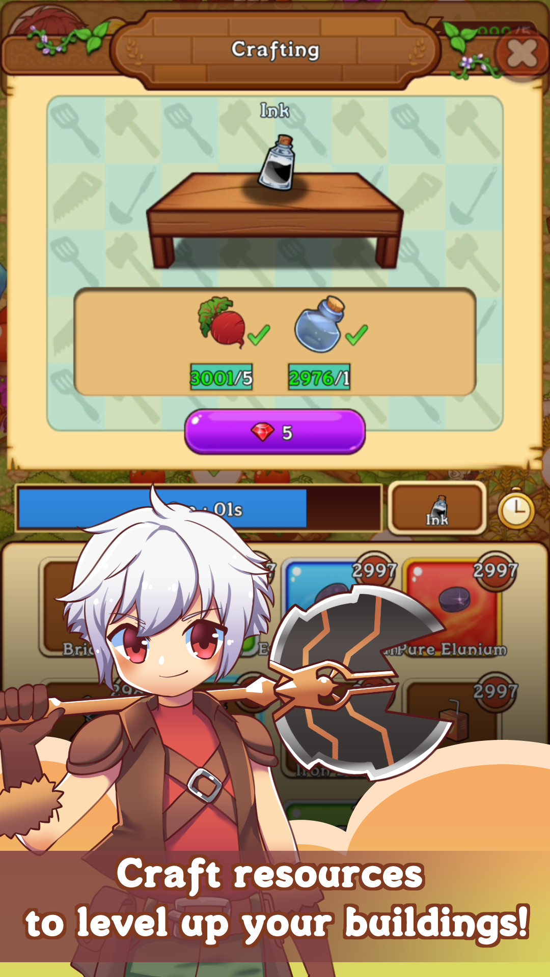 Fantasy Story : 2048 Game Screenshot