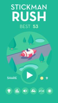 Stickman Rush Game Screenshot