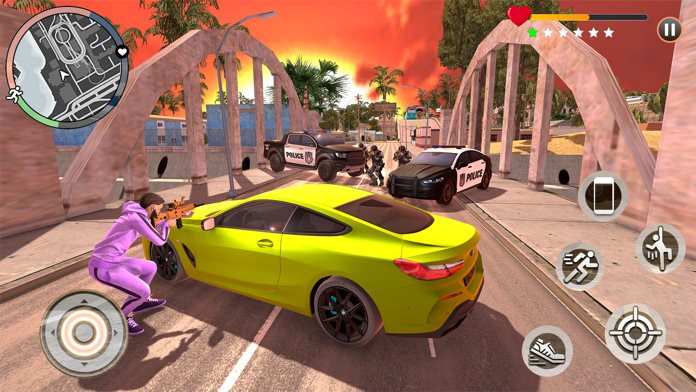 Grand Theft City- Racing World Game Screenshot