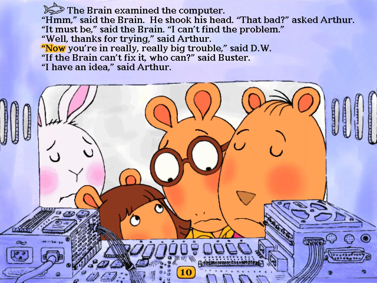 Arthur's Computer Adventure 게임 스크린 샷