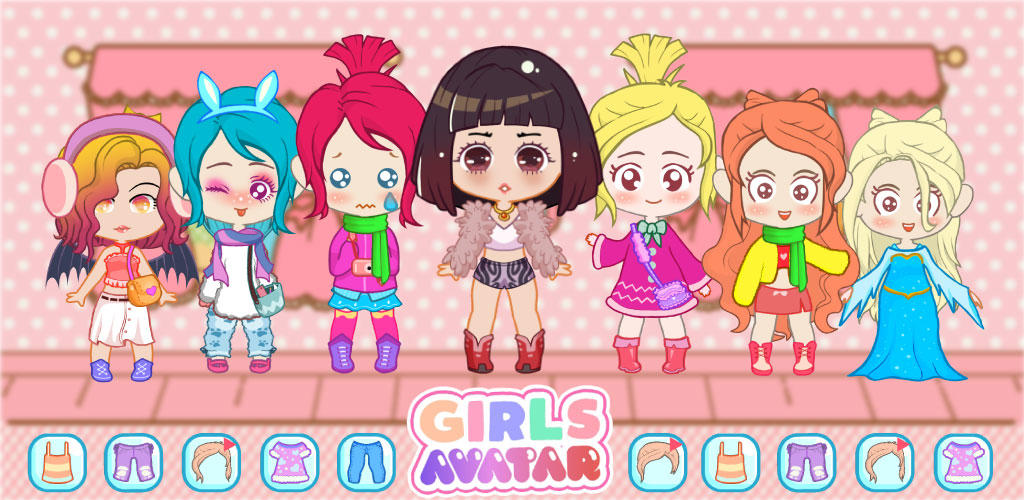 Banner of Girls Avatar- ချစ်စရာမိန်းကလေးရုပ်ပွားဖန်တီးသူ 1.4.9