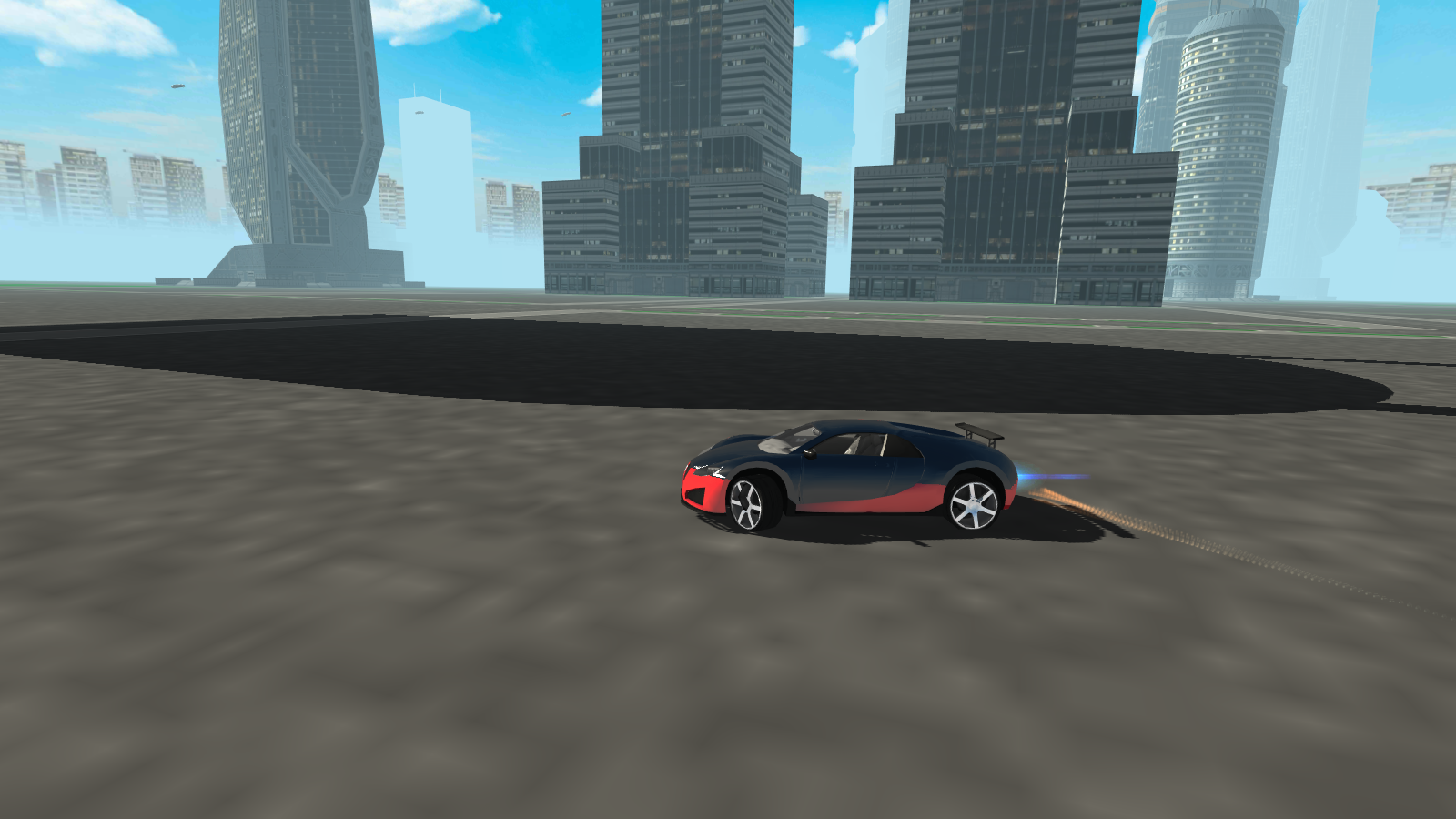 Flying Future Super Sport Car Game Screenshot