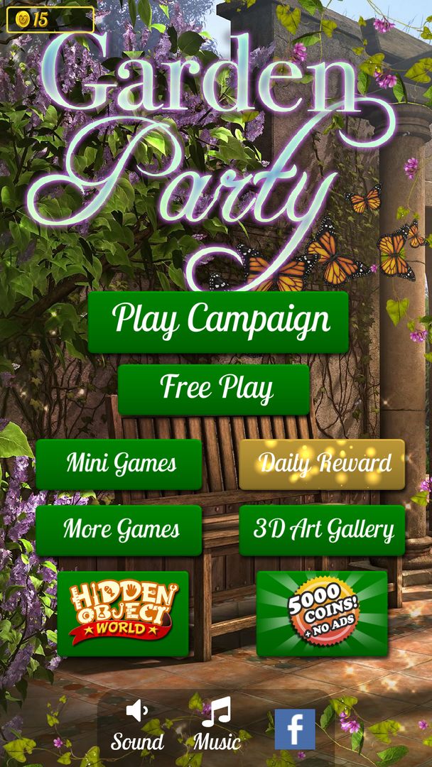 Hidden Object - Garden Party ภาพหน้าจอเกม