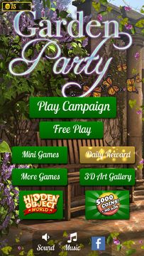 Cuplikan Layar Game Hidden Object - Garden Party
