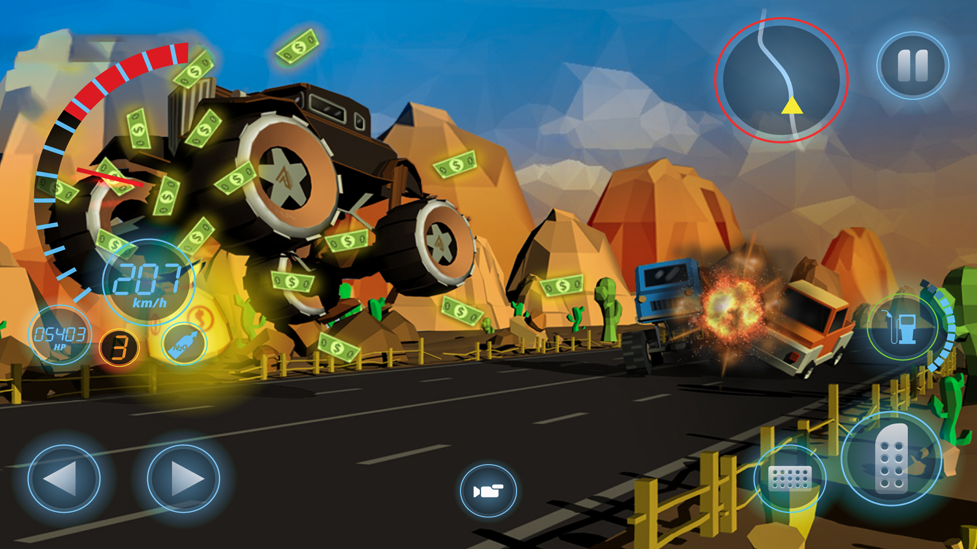 Captura de Tela do Jogo Car Race 3D - Furious Racing