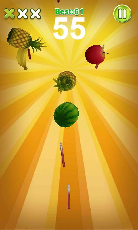 과일 찍기 - Pen Apple 게임 스크린 샷
