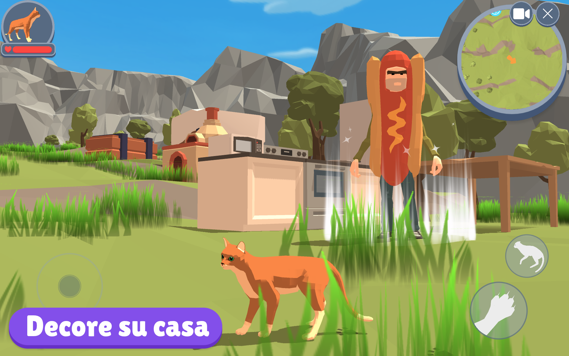 Captura de Pantalla del Juego Simulador de vida de gato