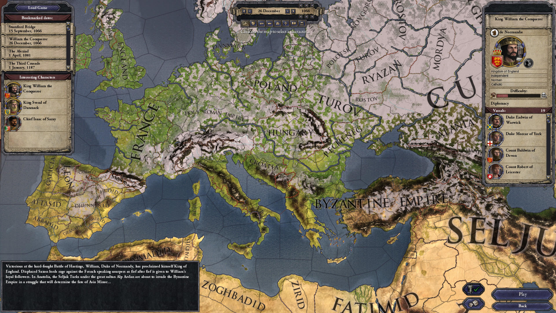 Crusader Kings II 게임 스크린샷