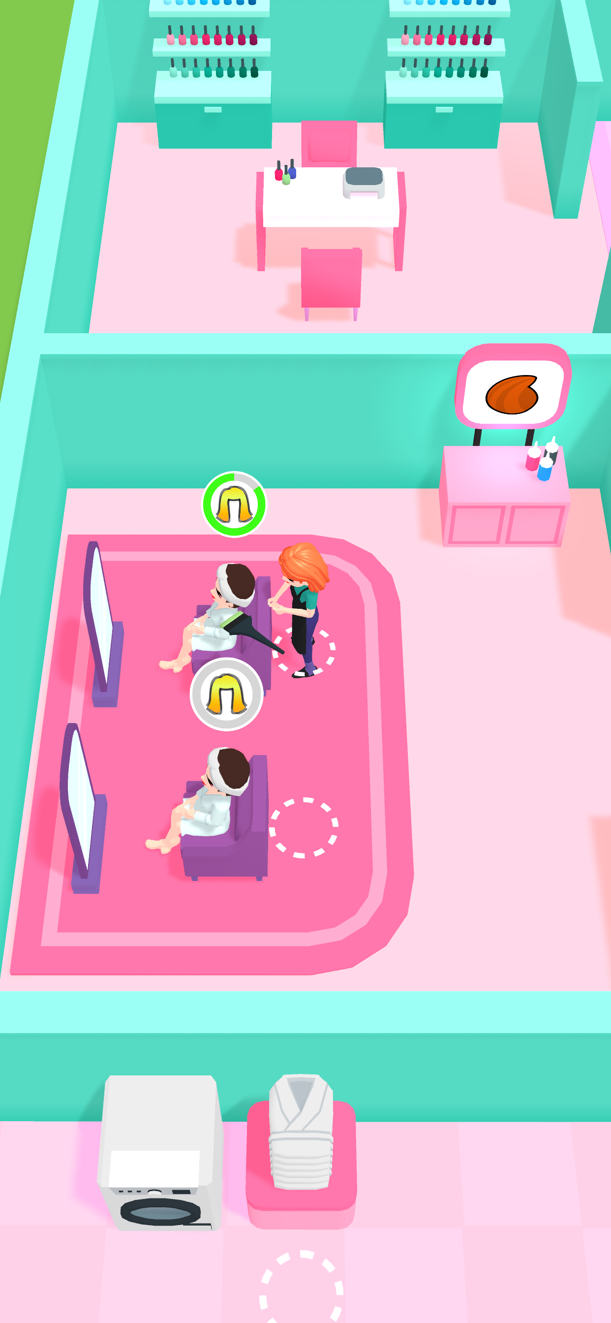 Beauty Salon Idle Game Screenshot
