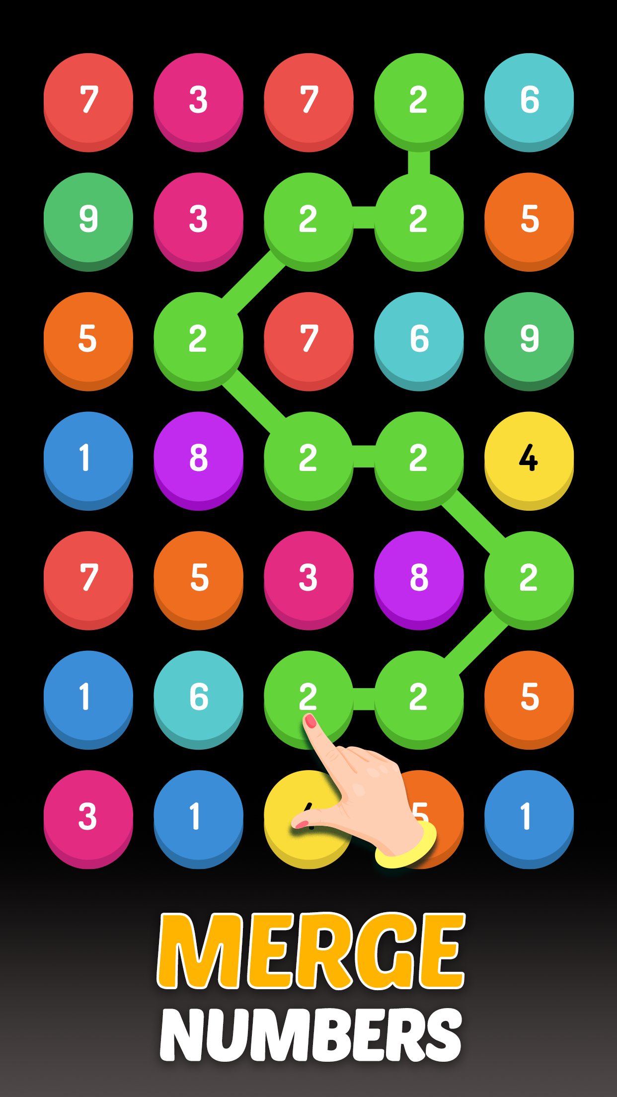 Merge Dots - Number Match Game Game Screenshot