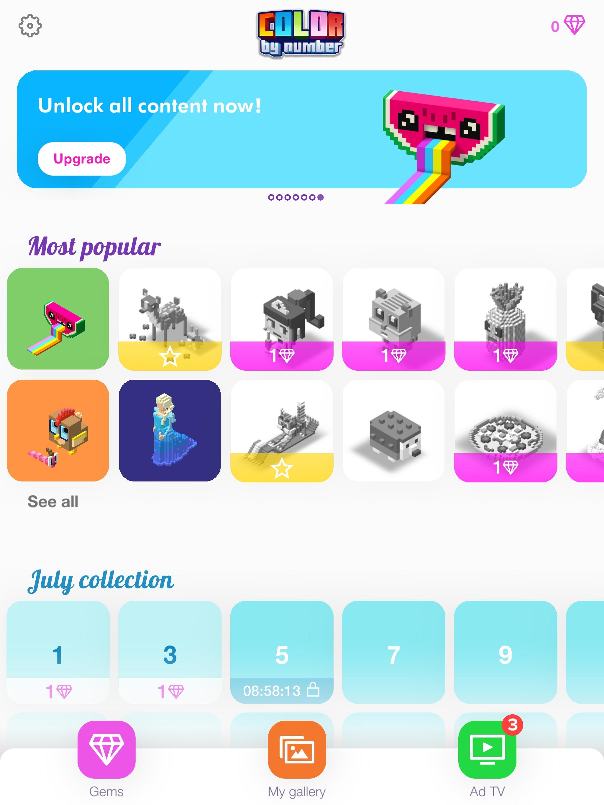 Color by Number - 3D Pixel Art 게임 스크린샷