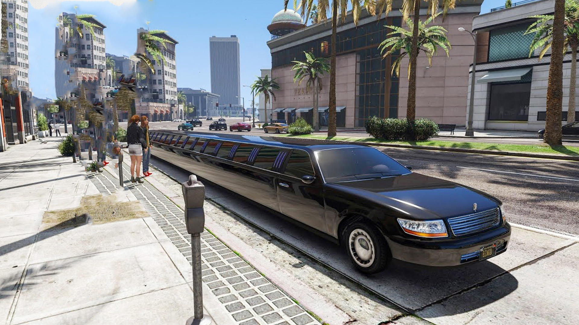 Cuplikan Layar Game Big City Limo Car Driving Game