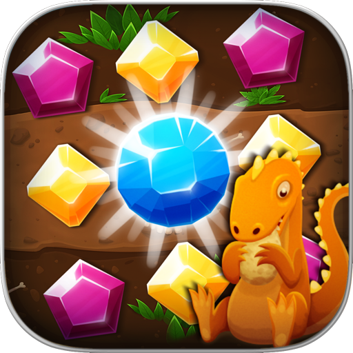 Jewels Jam: Puzzle World Dino