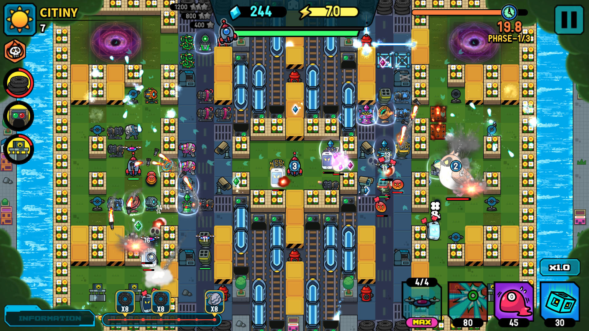 Screenshot of Broken Universe: Tower Defense