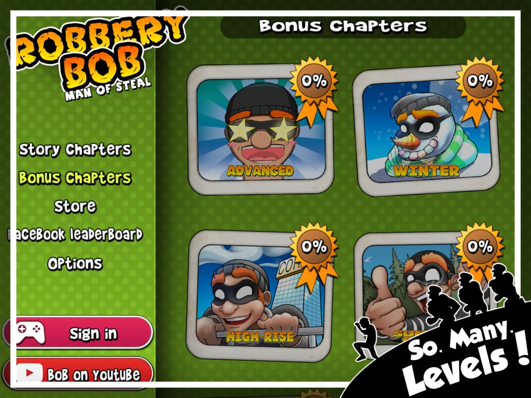 Robbery Bob - หลบหนีจากตำรวจ ภาพหน้าจอเกม