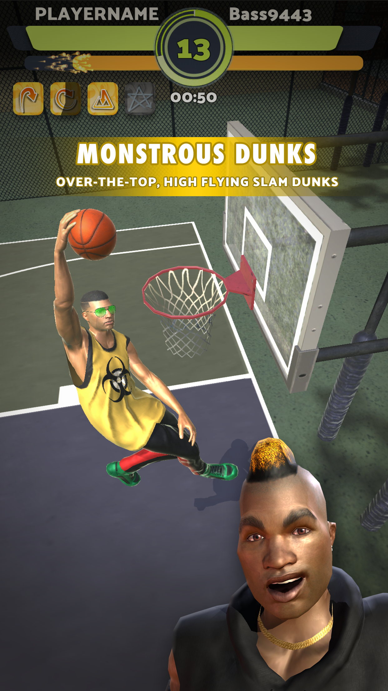 Ảnh chụp màn hình Basketball Rivals - Slam Dunk on your Friends