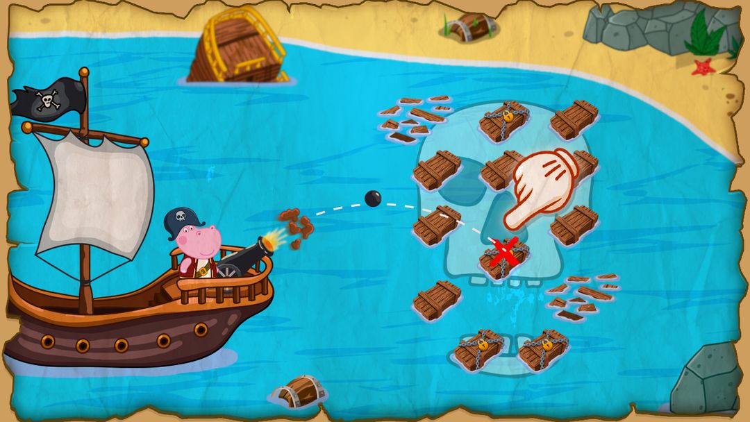 海盜遊戲的孩子遊戲截圖
