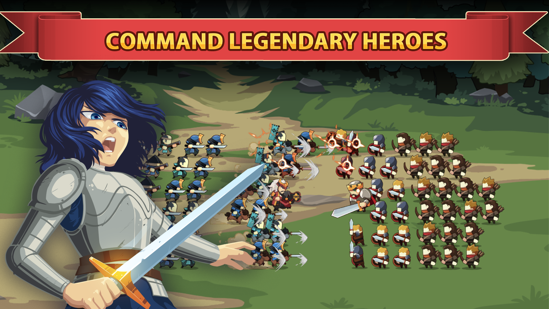 Knights and Glory - Battle Game Screenshot