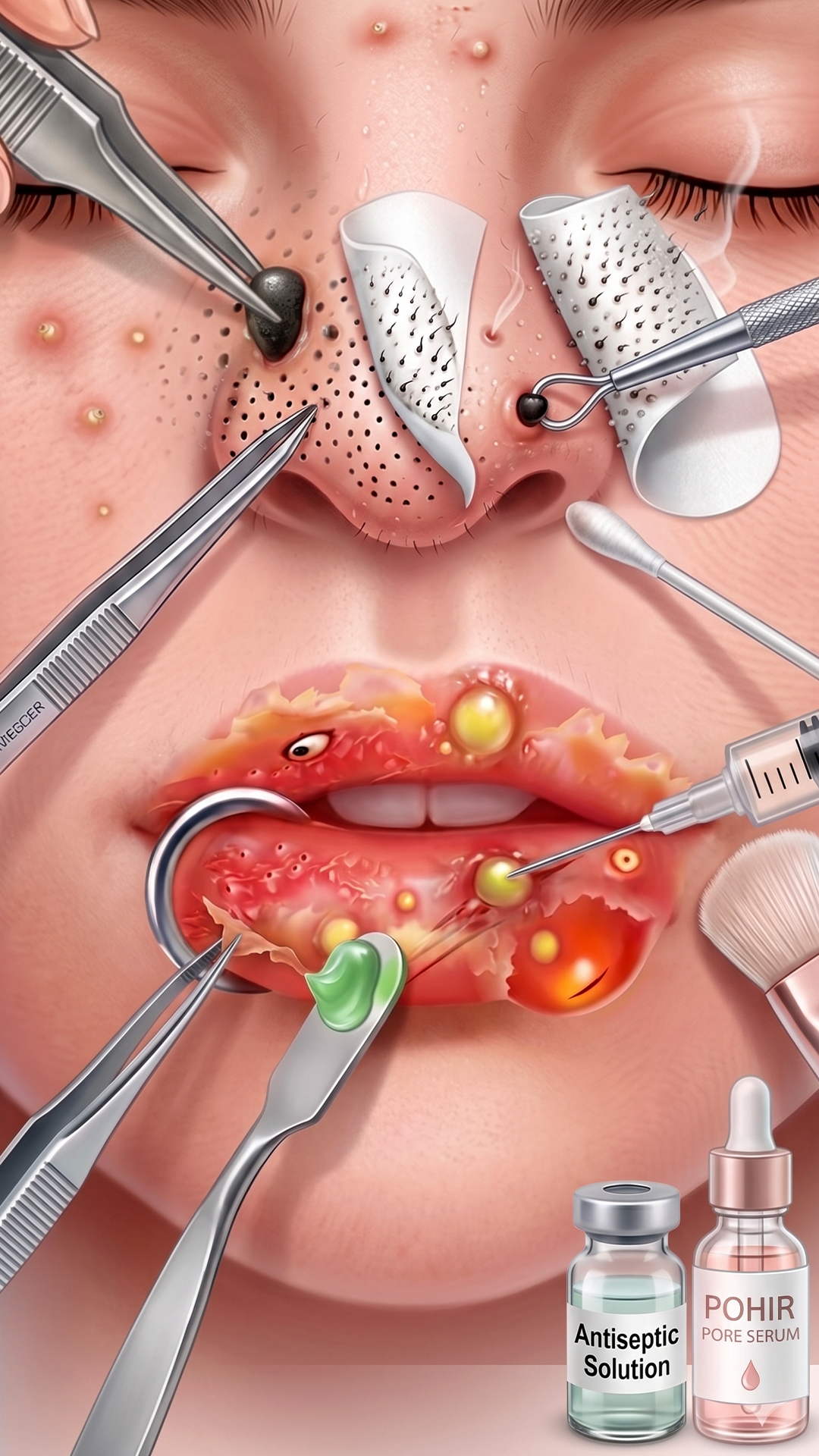 Skincare ASMR: Plastic Surgery Game Screenshot