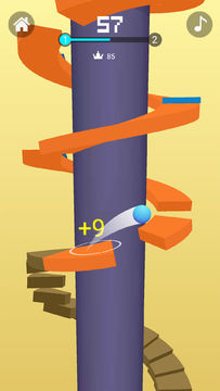 Cuplikan Layar Game 球球跳跳塔