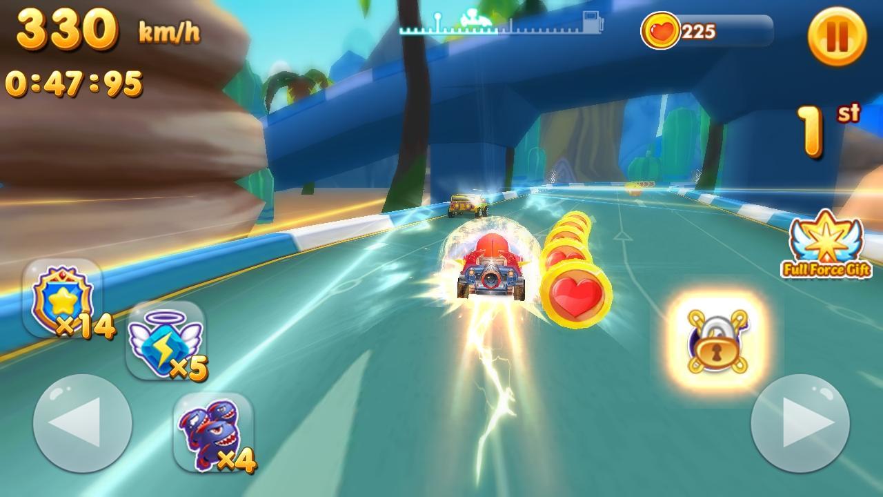 Screenshot of SuperKids Hero Racers