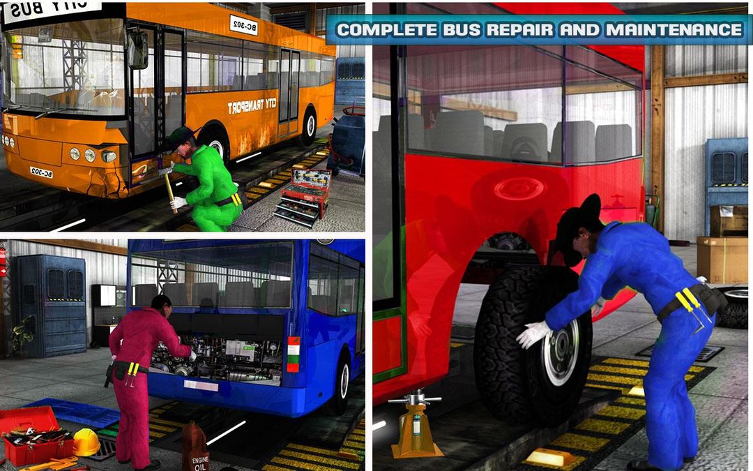 Screenshot of Gas Station Bus Parking Games
