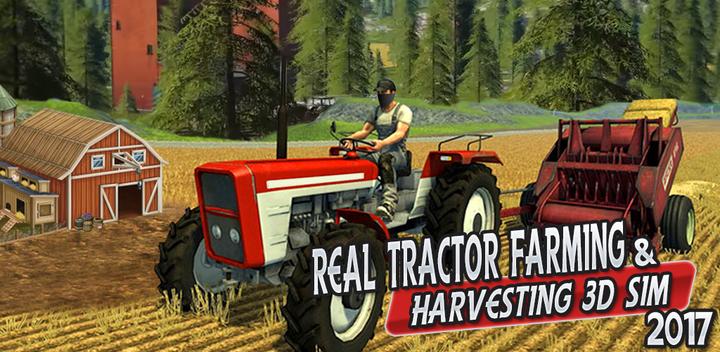 Banner of Real Tractor Farming & Harvesting 3D Sim 2017 1.1