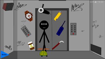 Stickman escape lift Game Screenshot