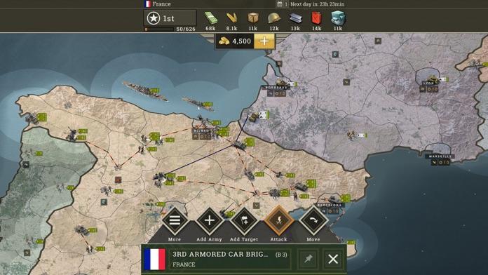 Screenshot of Call of War: WW2 Strategy