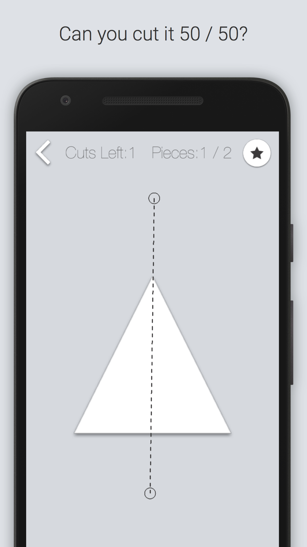 50 50 - Addictive Slicing Game Game Screenshot