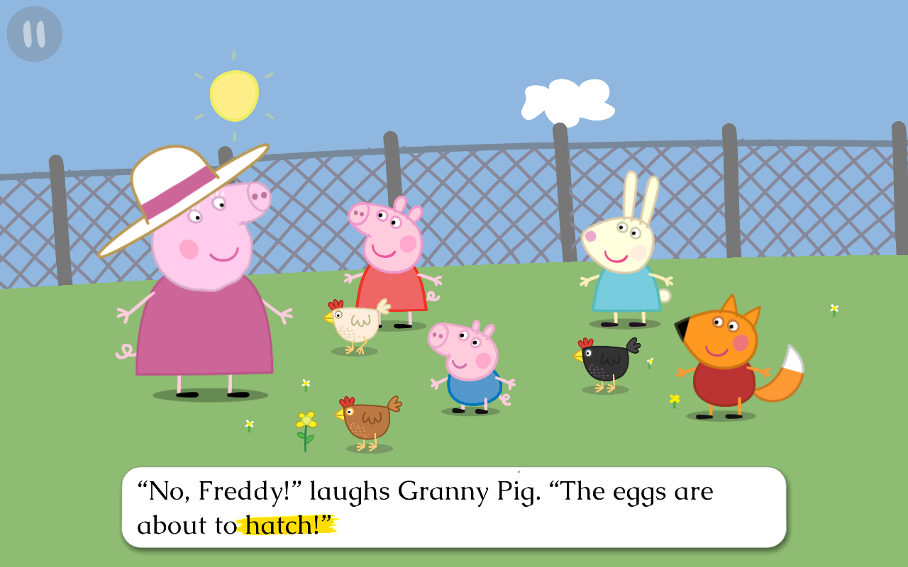 Captura de Tela do Jogo Peppa Pig Book: Great Egg Hunt