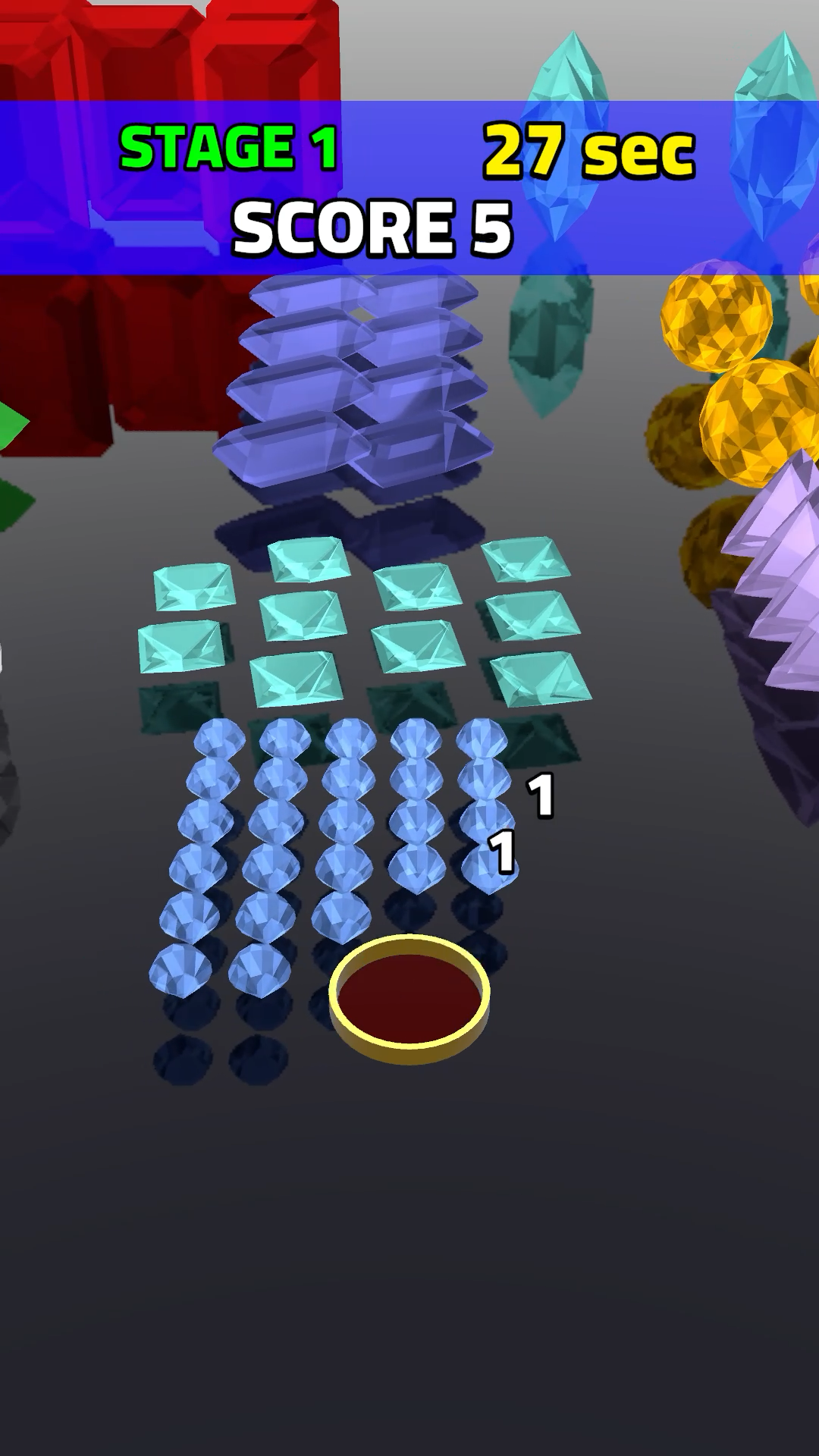 Mirror Jewel Drop Game Screenshot