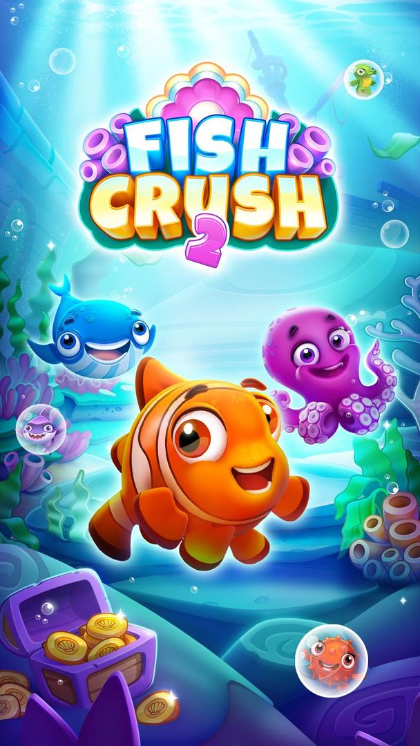 Fish Crush 2 - Match 3 Puzzle遊戲截圖