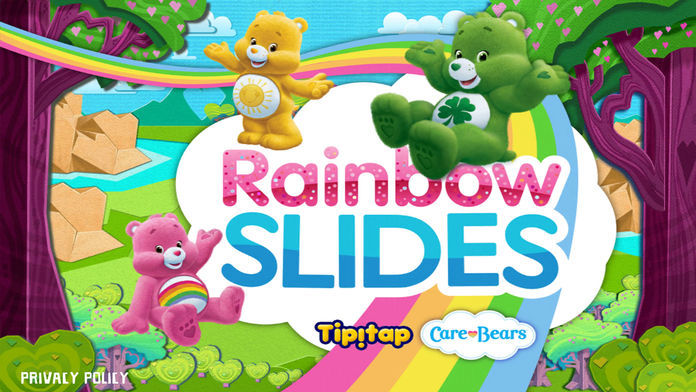 Screenshot of Rainbow Slides: Care Bears!