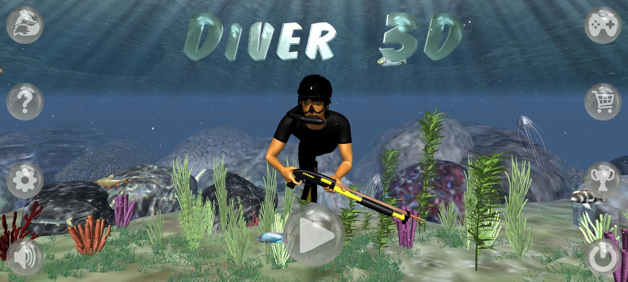 Captura de Tela do Jogo Caça Submarina