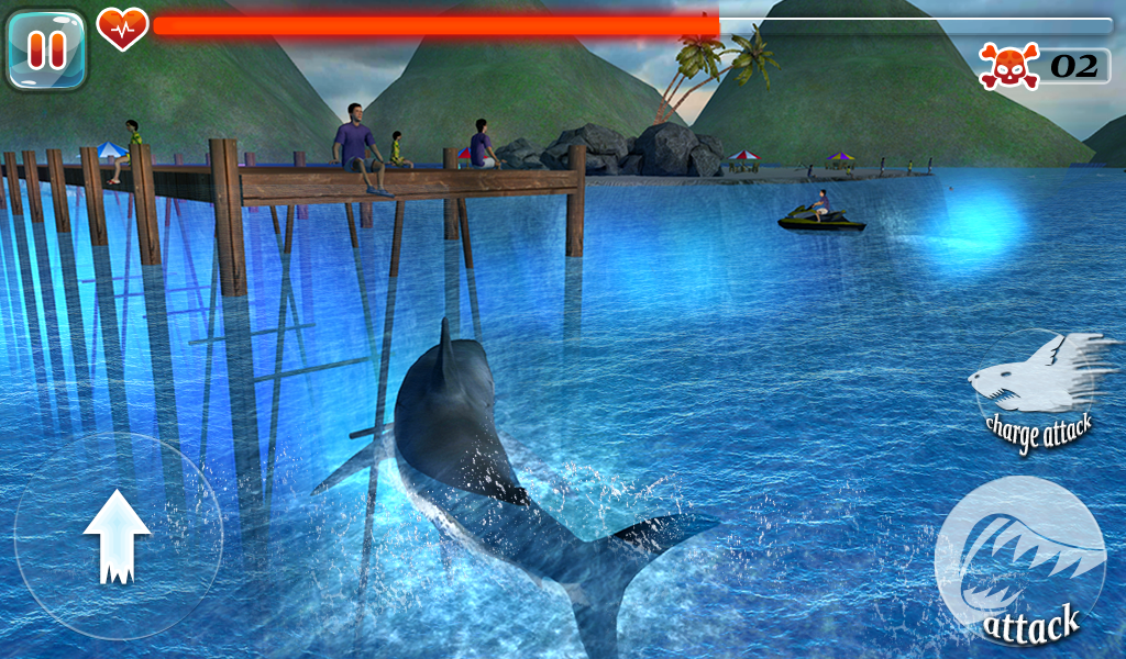 Screenshot of Scary Shark Evolution 3D