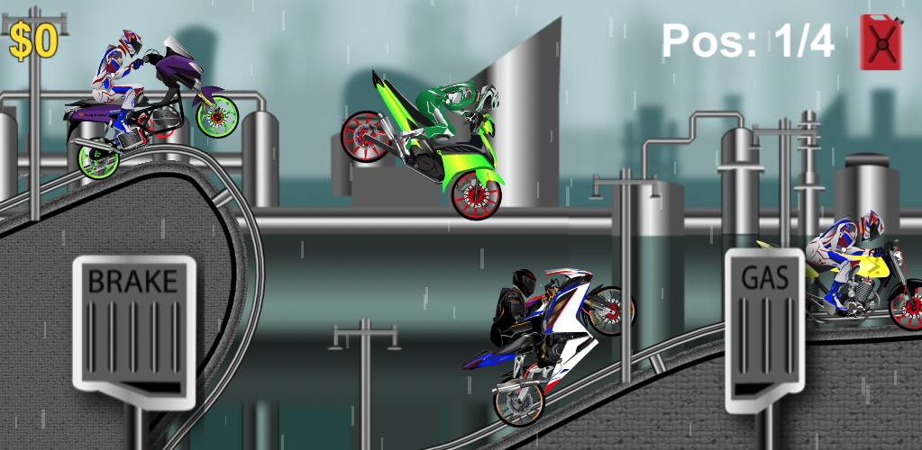 Cuplikan Layar Game Drag Trail Moto Racing