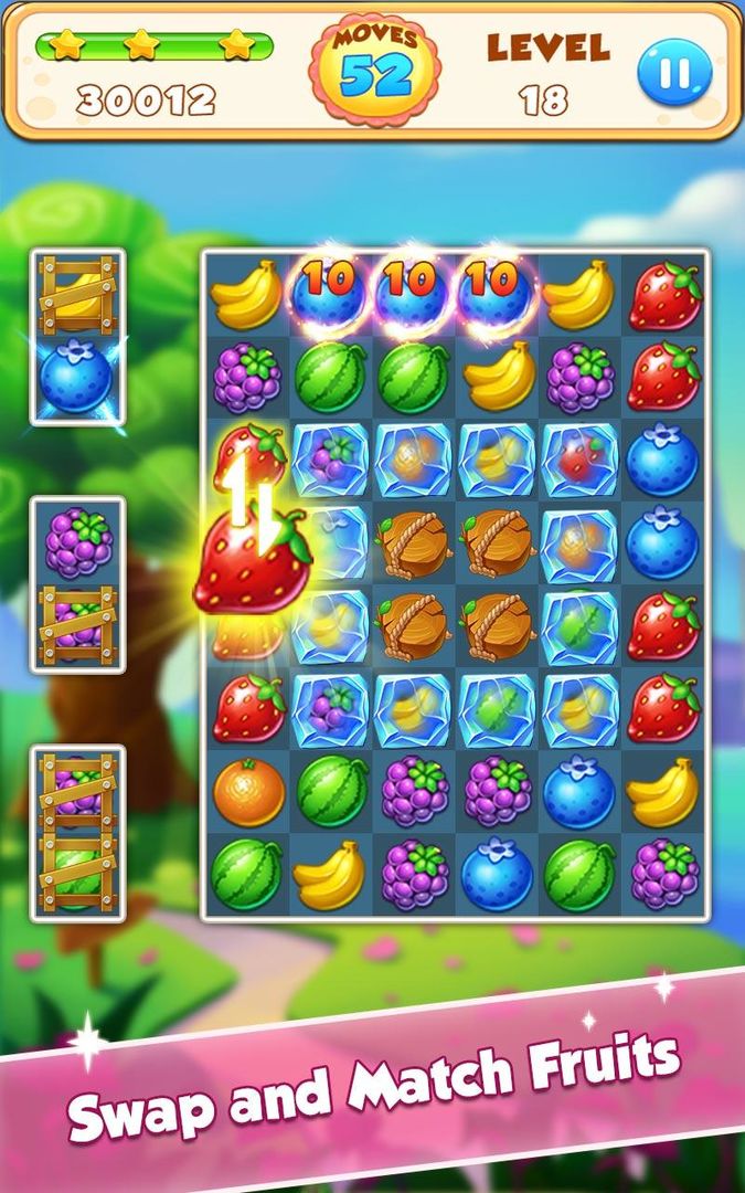 과일 잼 - 과일 스플래쉬 게임 스크린 샷