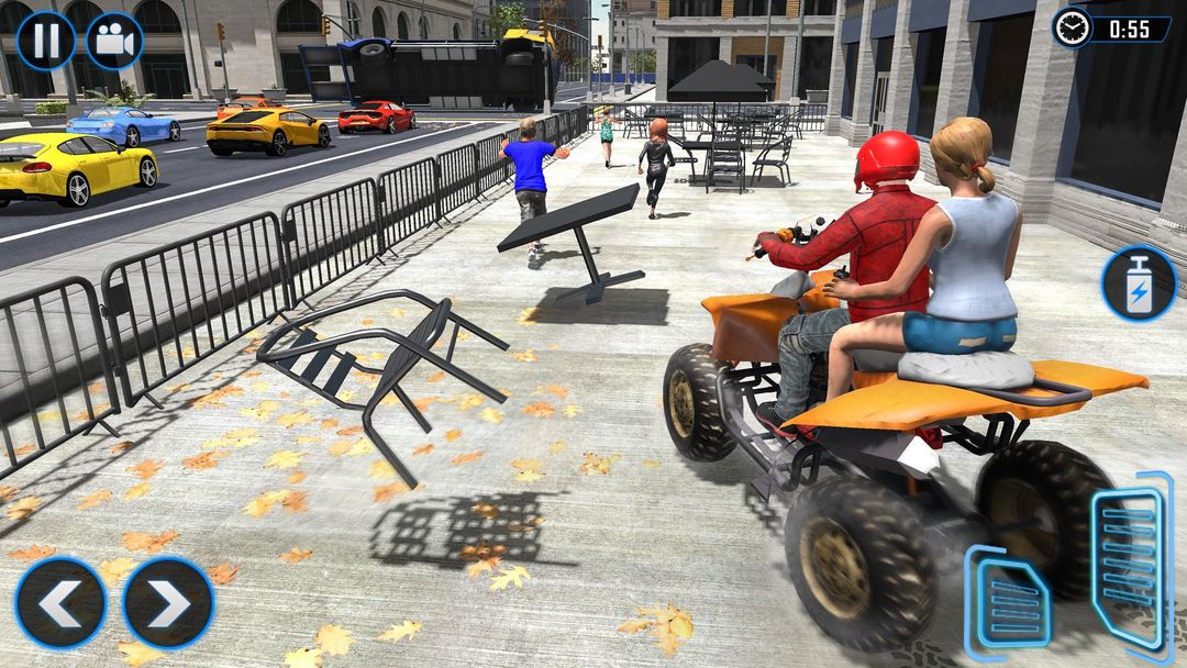 ATV Quad City自行车模拟器：自行车出租车游戏遊戲截圖