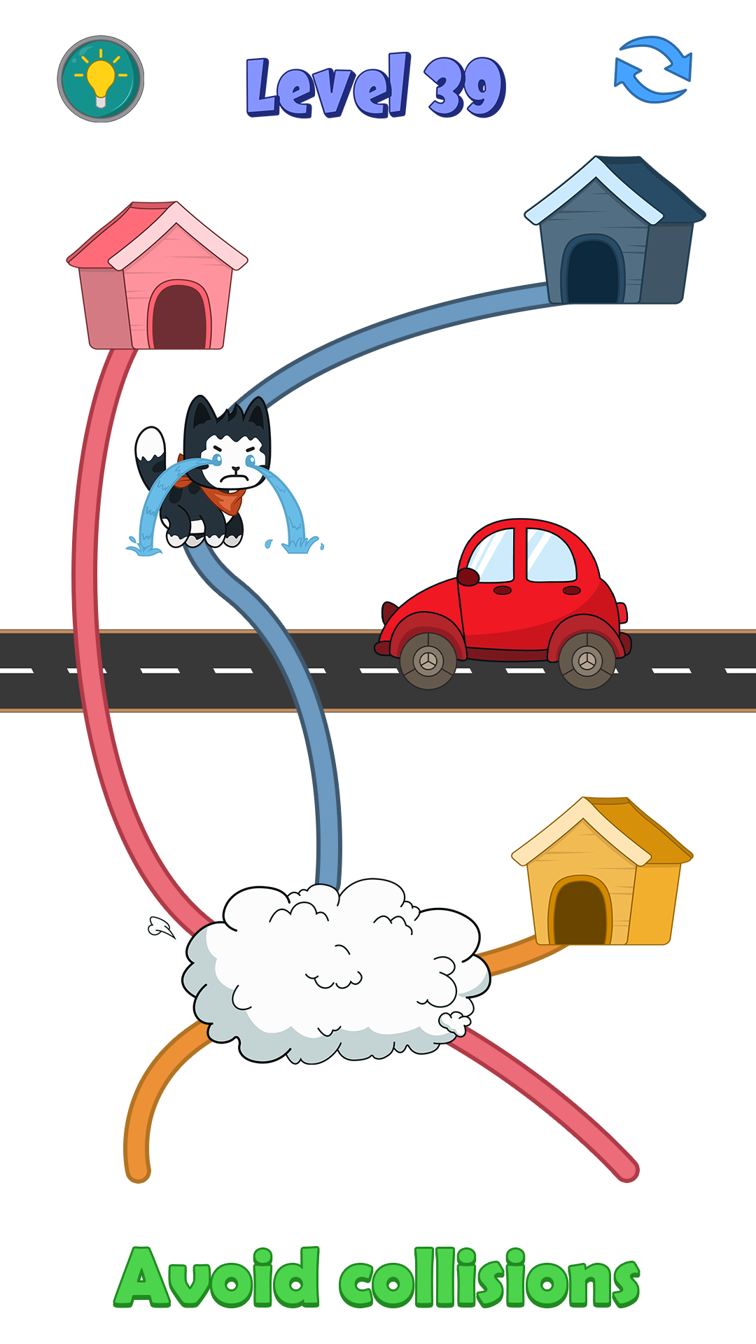 Cat Rush: Draw Home Puzzle Game Screenshot